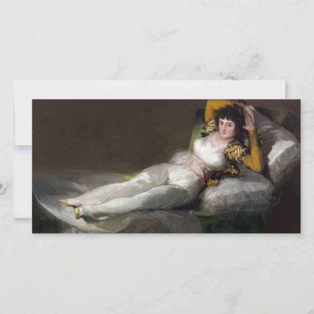 Den klädda Maja (av Francisco Goya) Kort (Framsida)