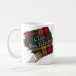 Den klanBuchanan tartanen målar borstar koppmuggen Kaffemugg