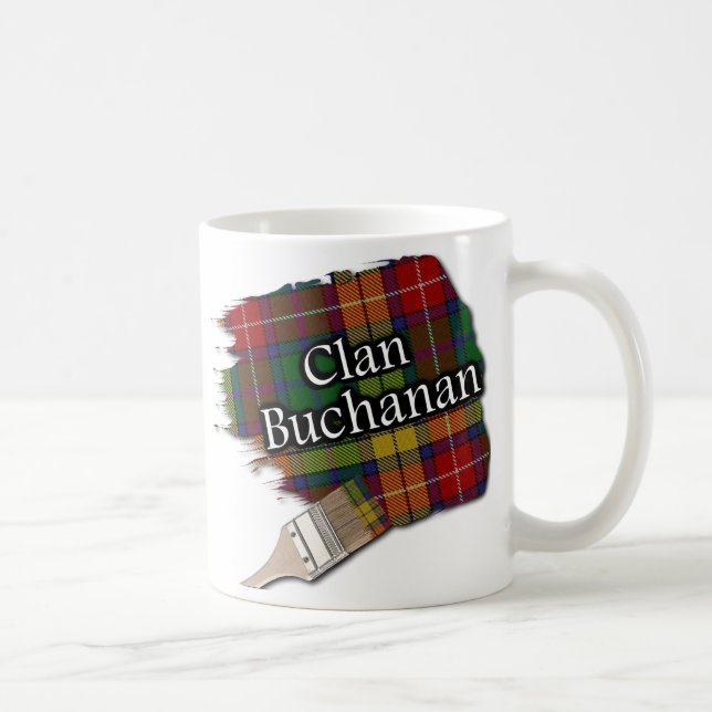 Den klanBuchanan tartanen målar borstar koppmuggen Kaffemugg (Höger)
