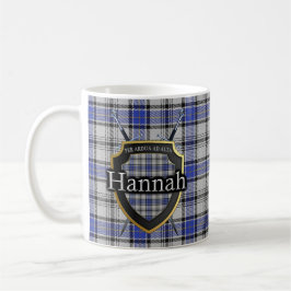 Den klanHannah Hannay tartanen skyddar korsade Kaffemugg
