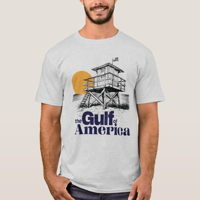 Den klassiska Bukt i America Life Guard Vibes T Shirt (Framsida)