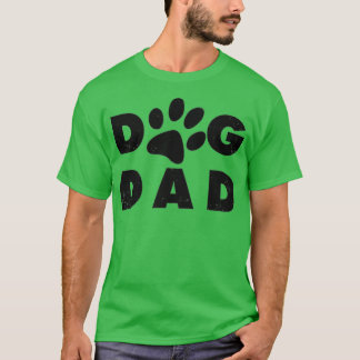 Den klassiska designen för tass i Hund Pappa T Shirt