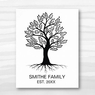 Den klassiska familjen Träd Poster väggkonst