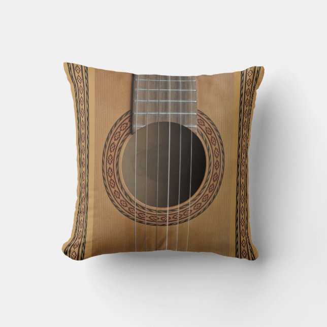 Den klassiska gitarren dämpar kudde (Framsida)