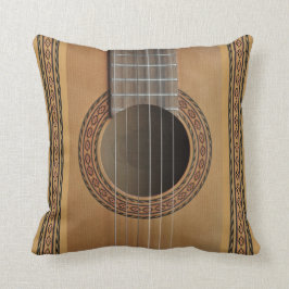 Den klassiska gitarren dämpar kudde