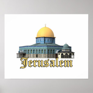 Den klassiska Jerusalemdalen i Sten-designen Poster