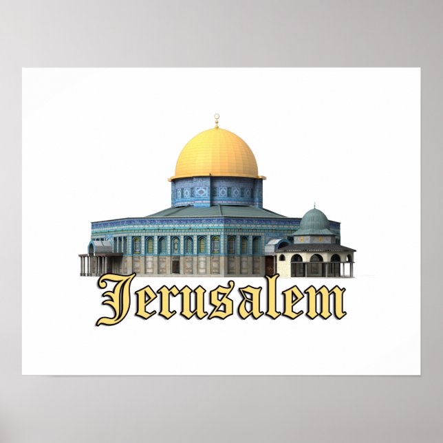 Den klassiska Jerusalemdalen i Sten-designen Poster (Framsidan)