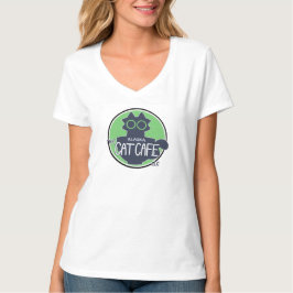 Den klassiska logotypdesignen för Alaska Cat Cafe T Shirt