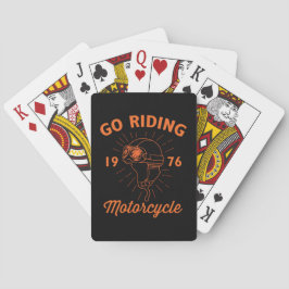 Den klassiska motorcykelhjälmen casinokort