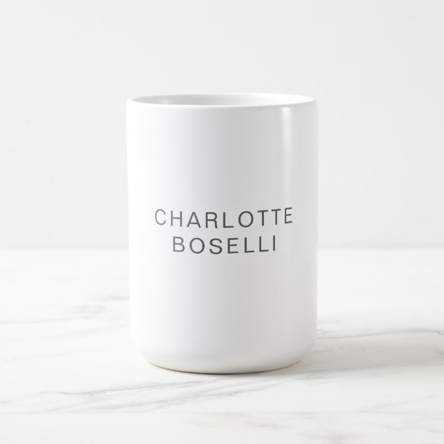 Den klassiska Professionellen för minimal Elegant  Kaffemugg (Center)