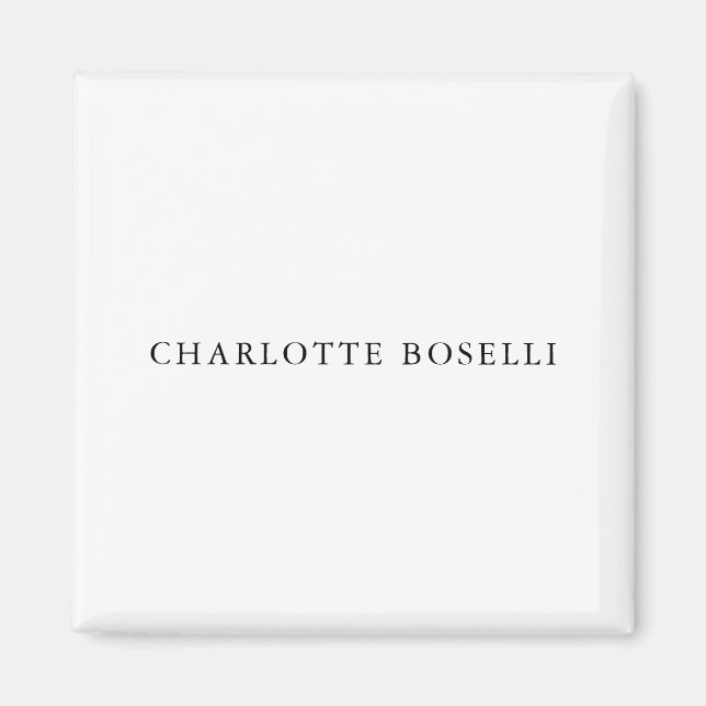 Den klassiska Professionellen för minimal Elegant  Magnet (Framsidan)