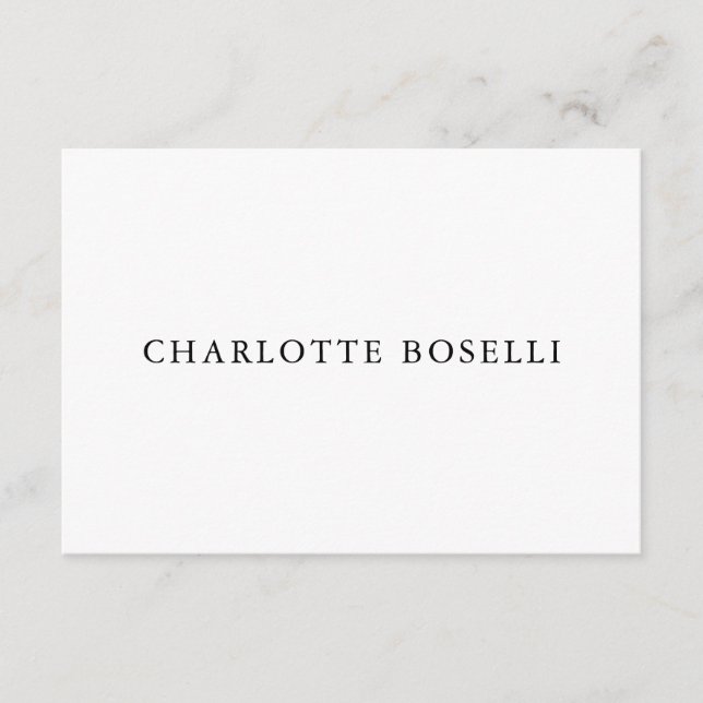 Den klassiska Professionellen för minimal Elegant  Tilläggskort (Framsida)