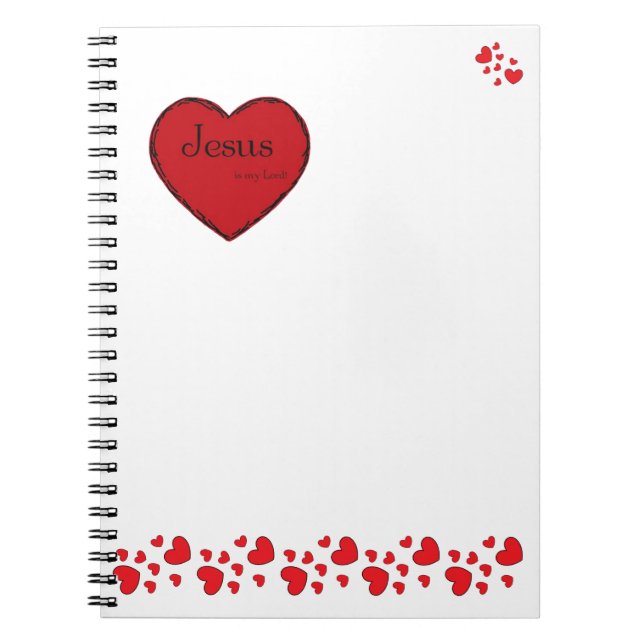 Den klassiska spiral-datorn Jesus är min Herre! Anteckningsbok (Framsidan)
