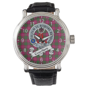 Den klassiska timodiga Klan Crawford Modern Badge Armbandsur