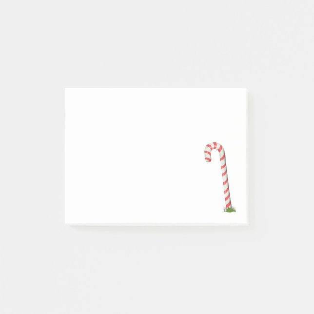 Den klibbiga candy cane noterar post-it block (Framsida)