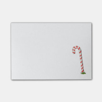 Den klibbiga candy cane noterar post-it block