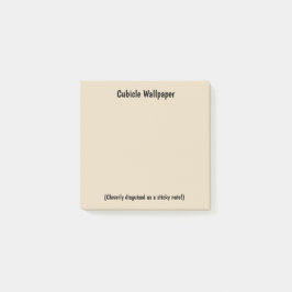 Den klibbiga Cubicletapeten noterar Post-it Block