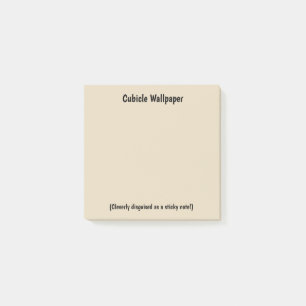 Den klibbiga Cubicletapeten noterar Post-it Block