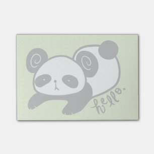 den klibbiga lata pandaen noterar post-it block