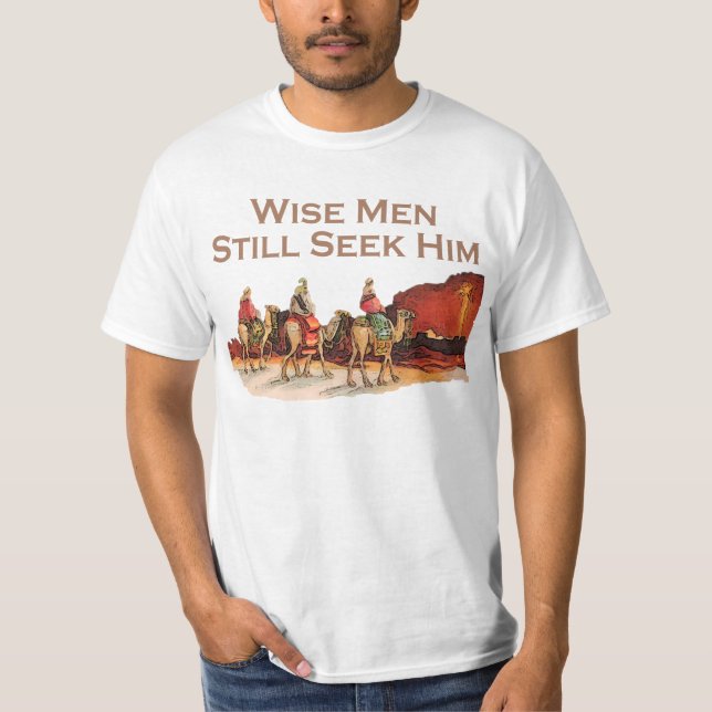 Den kloka manar stillar sökanden honom, jul t shirt (Framsida)