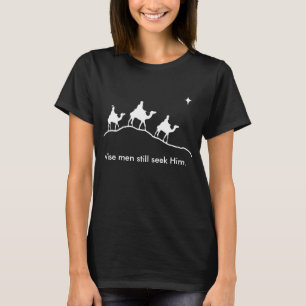 Den kloka manar stillar sökanden honom t-shirt