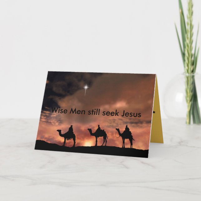 Den kloka manar stillar sökanden Jesus Helgkort (Framsida)