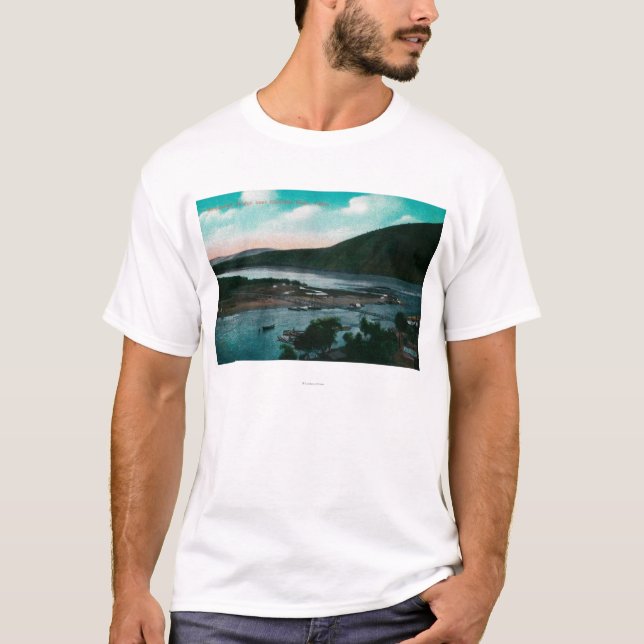 Den Klondyke floden, Alaska upphängning T Shirt (Framsida)