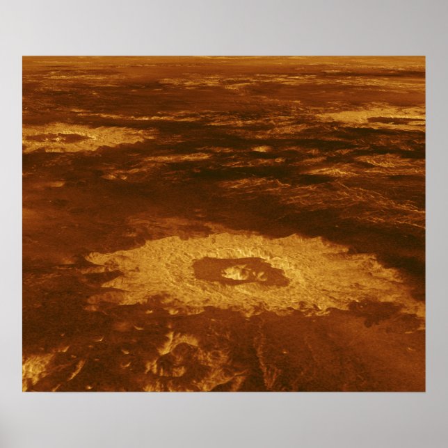 Den kokande ytan på planeten Venus Poster (Framsidan)