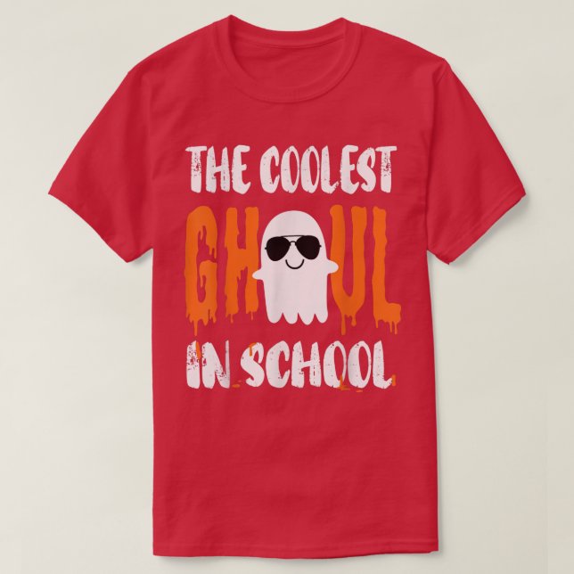 Den kolaste ghoul i skolBoys Halloween Ghost 2 T Shirt (Design framsida)