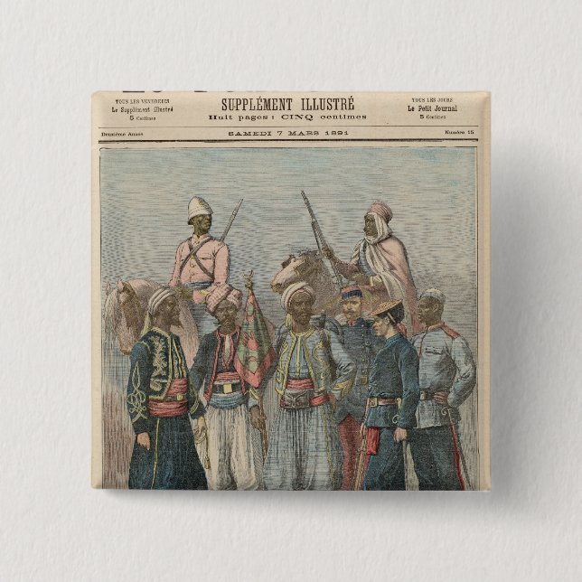 Den koloniala armén knapp (Framsida)