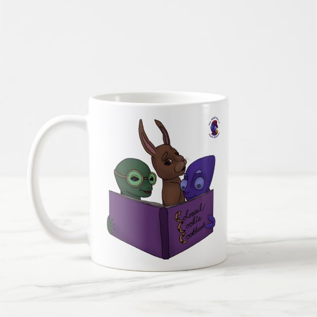 Den kolossala kakakokbokmuggen kaffemugg (Vänster)