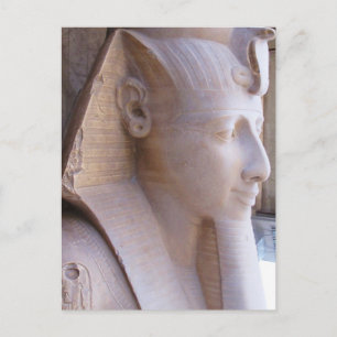 Den kolossala statyn Ramesses II i Memphis, Egypte Vykort