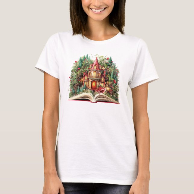 Den kommande juldesignen i Bok T Shirt (Framsida)