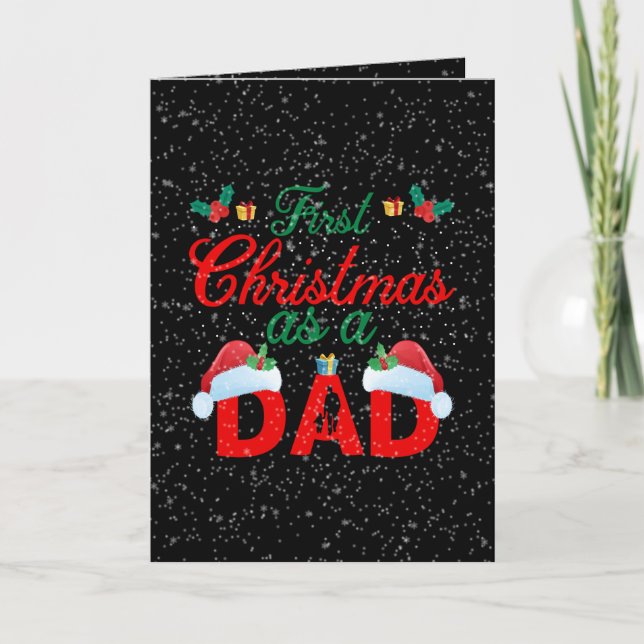 Den kommande julen i Pappa lägger till känslor Helgkort (Framsida)