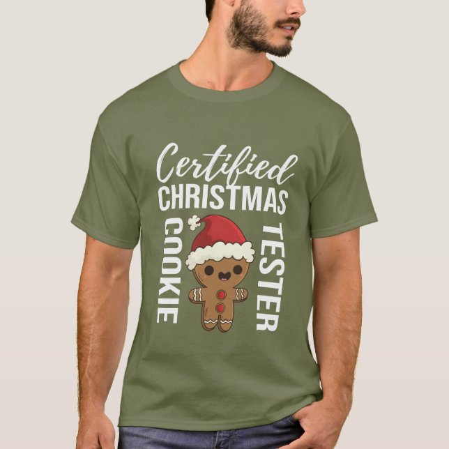Den kommande julkakeprovaren ord art t shirt (Framsida)