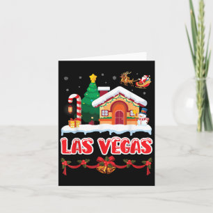 Den kommande julscenen i Las Vegas Winter Kort