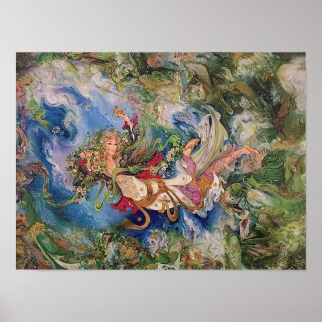 Den kommande konsten Vår Persian Farshchian Poster (Framsidan)