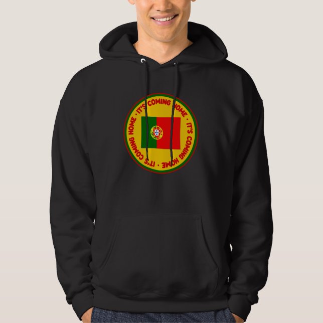 Den kommer hem - Portugal - fotboll i Vm Hoodie (Framsida)