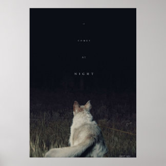 Den kommer på nattfilm grafik poster