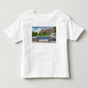 Den kommunala bassängen beskådar av sten Rimmon T-shirt