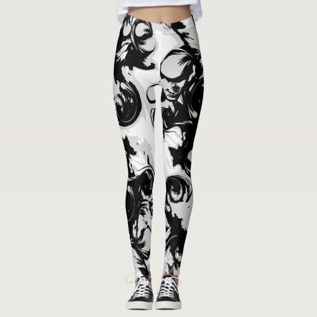 "Den komplexa ängeln", kvinnans baljor Leggings (Framsida)