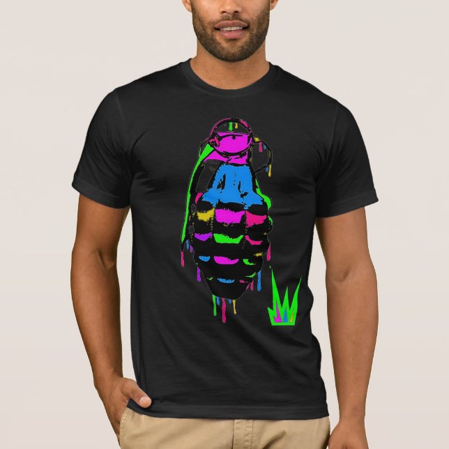 Den Konflict granaten målar Tee Shirt (Framsida)
