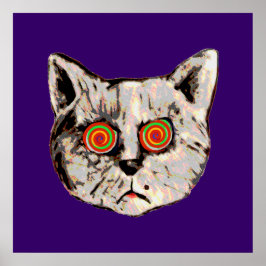 Den konstiga galna katten poster