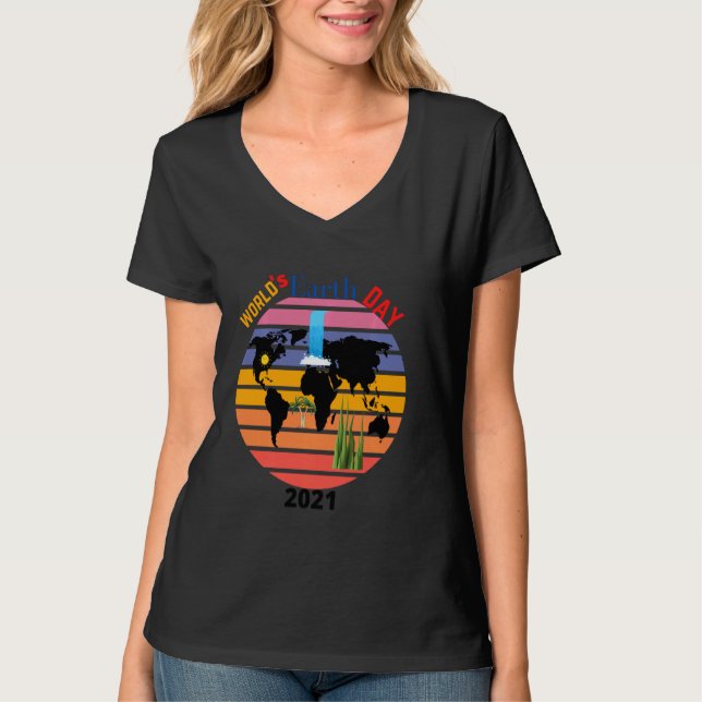 Den konstiga jordens dag t shirt (Framsida)