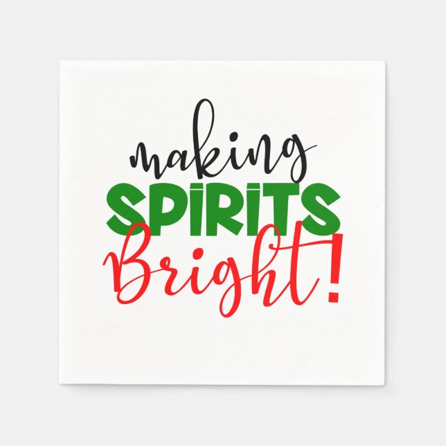 Den konstiga juldrickande Helgdag party vin Pappersservett (Framsidan)