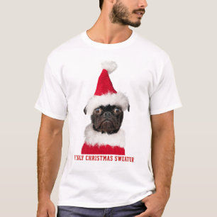 Den konstiga julen Black Pug Pful Sweater T Shirt