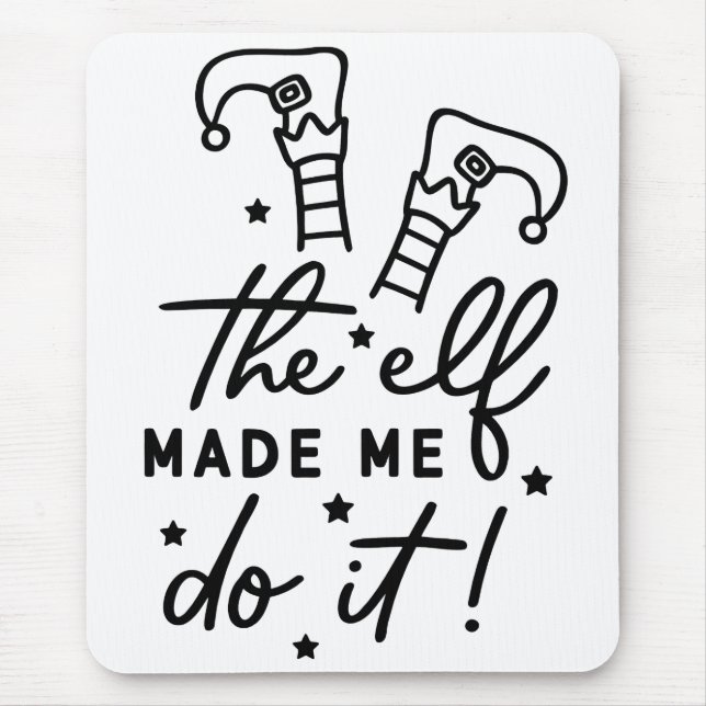 Den konstiga julen Elf fick mig att göra det lusti Musmatta (Framsidan)