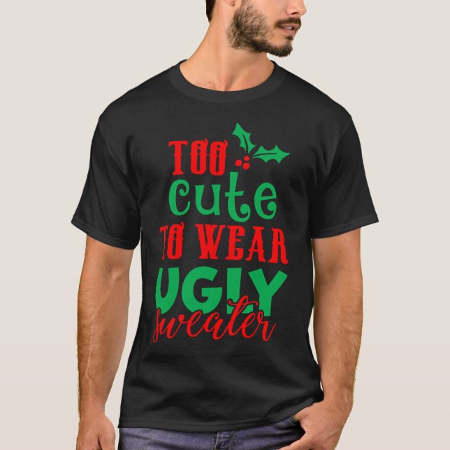 Den konstiga julen Julafton för cute till Bära, fu T Shirt (Framsida)