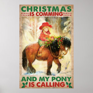 Den konstiga julen kommer och min Pony ringer Poster