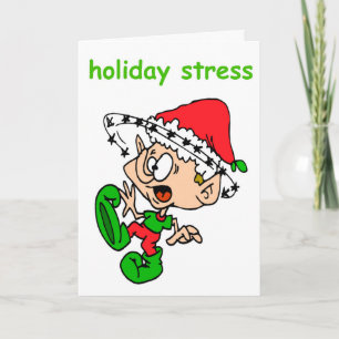 Den konstiga julklappen Elf Helgdag Stressar Julaf Helgkort